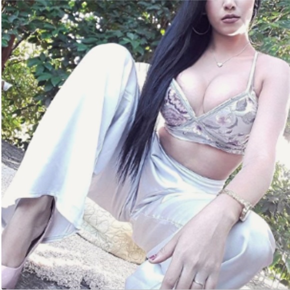 Crop Top & Palazzo Pant Set - Picture 2 of 4